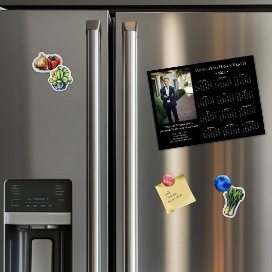 2025 Corporate Magnetische Fotokalender - Zwart