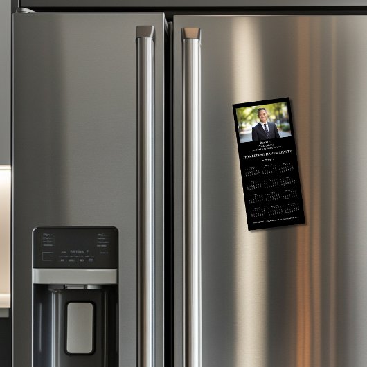 2025 Corporate Magnetische Kalender — Verticaal Zw