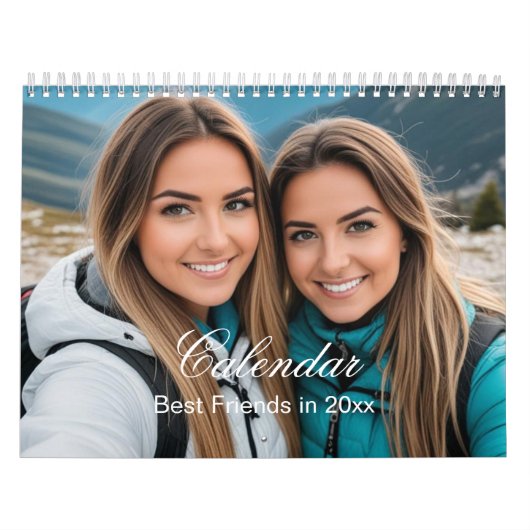 2025 Creëer uw eigen aangepaste beste vrienden of  Kalender (Hoes)