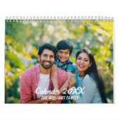 2025 Creëer Uw eigen aangepaste familie fotokalend Kalender (Hoes)