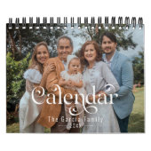 2025 Creëer Uw eigen aangepaste familiefoto Modern Kalender (Hoes)