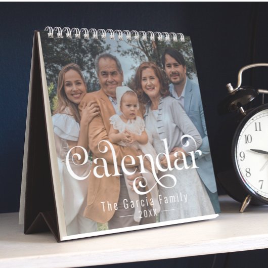 2025 Creëer Uw eigen aangepaste familiefoto Modern Kalender