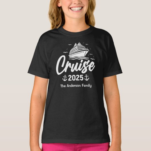 2025 Cruise | Je naam T-shirt (Voorkant)