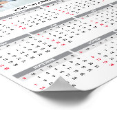 2025 Custom Family Vijf Fotokalender Poster (Hoek)