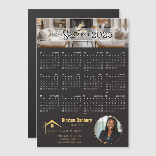 2025 Custom Real Estate Realtor Marketing Kalender (Voorkant / Achterkant)