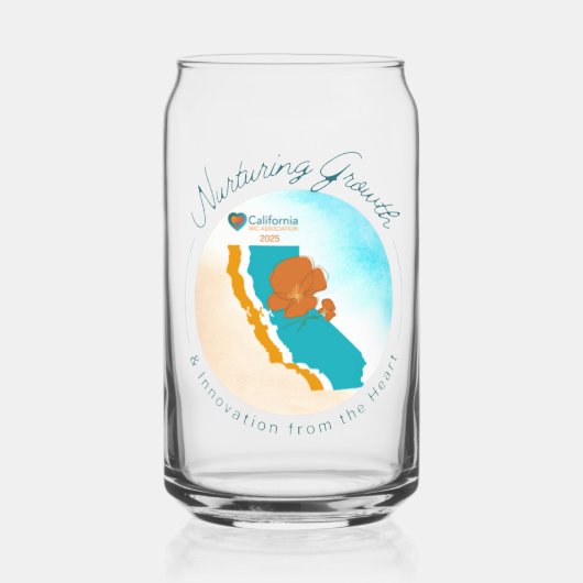 2025 CWA jaarlijkse conferentie Glass Cup Blikvorm Glas (Voorkant)