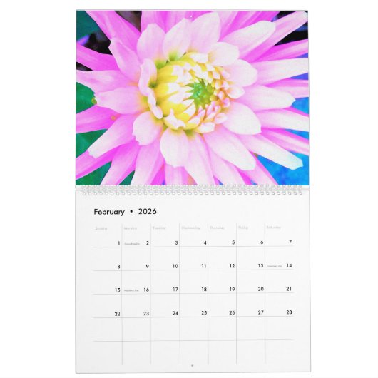2025 Dahlia Bloemen Kalender (Feb 2026)