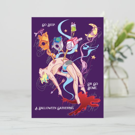 2025 Dark Fantasy Halloween Kaart (Staand voorkant)