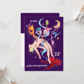 2025 Dark Fantasy Halloween Kaart (Voorkant / Achterkant in situ)