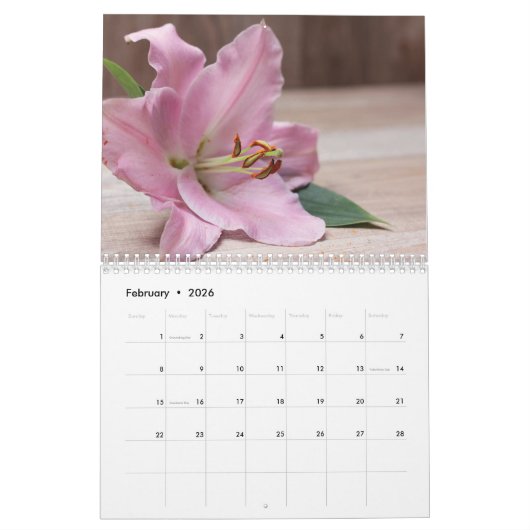 2025 Doe gewoon je beste bloemenkalender Kalender (Feb 2026)