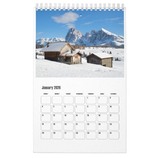 2025 Dolomieten natuur & landschapsfoto Kalender (Jan 2026)
