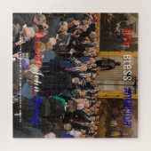 2025 Donald Trump legt eed af op Kantoor Legpuzzel (Horizontaal)