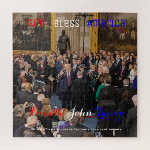 2025 Donald Trump legt eed af op Kantoor Legpuzzel