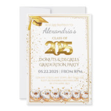 2025 Donuts and Degrees Afstuderen Uitnodiging