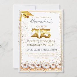 2025 Donuts and Degrees Afstuderen Uitnodiging