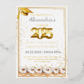 2025 Donuts and Degrees Afstuderen Uitnodiging (Voorkant)