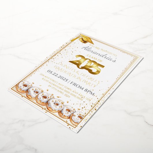 2025 Donuts and Degrees Afstuderen Uitnodiging (Gedraaid)