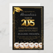 2025 Donuts and Degrees Afstuderen Uitnodiging (Voorkant / Achterkant)