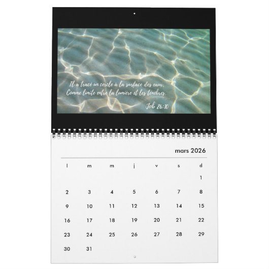 2025 Eaux Anciennes: Un Voyage Biblique Ch. 1 Kalender (Mar 2026)