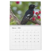 2025 Een jaar met Vogels Moderne Aangepaste Foto Kalender (Feb 2026)