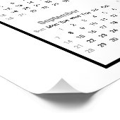 2025: Een jaar van vrede, liefde en zonnebloemen Perfect Poster (Hoek)