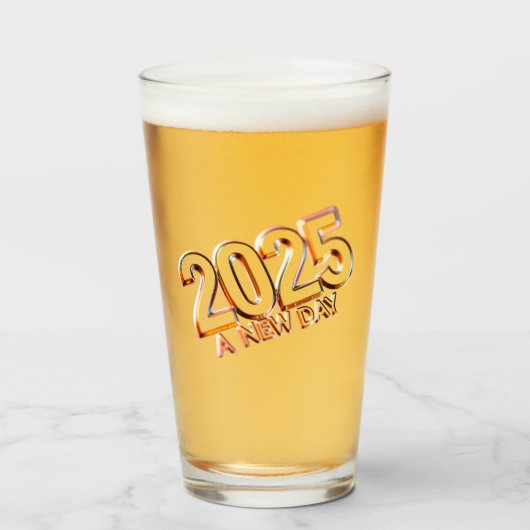 2025 EEN NIEUWE DAG GLAS (Voorkant gevuld)