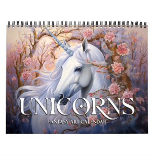 2025 Eenhoorns Fantasy Kunstkalender Kalender