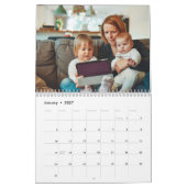 2025 Eenvoudig Modern Custom 14 Foto's Familie Kalender (Jan 2027)