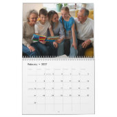 2025 Eenvoudig Modern Custom 14 Foto's Familie Kalender (Feb 2027)