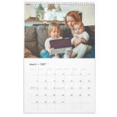 2025 Eenvoudig Modern Custom 14 Foto's Familie Kalender (Mar 2027)