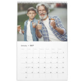 2025 Eenvoudig Modern Custom 14 Foto's Familie Kalender (Jan 2027)