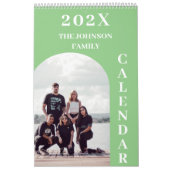 2025 Eenvoudig Modern Custom 14 Foto's Familie Kalender (Hoes)
