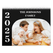 2025 Eenvoudig Modern Custom 14 Foto's Familie Kalender (Hoes)