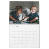 2025 Eenvoudig Modern Custom 14 Foto's Familie Kalender (Mar 2027)