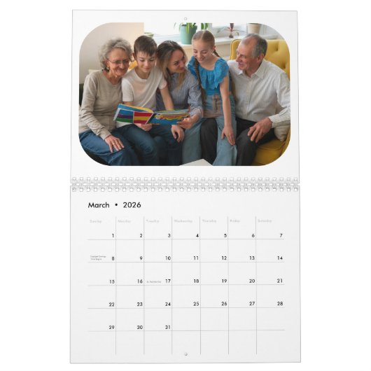 2025 Eenvoudig Modern Custom 21 Foto's Familie Kalender (Mar 2026)