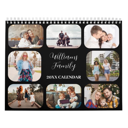 2025 Eenvoudig Modern Custom 21 Foto's Familie Kalender (Hoes)