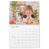 2025 Eenvoudige Aangepaste Fotocollage Kalender (Mar 2027)