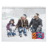 2025 Eenvoudige Aangepaste Fotocollage Kalender (Hoes)