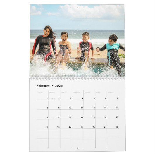 2025 Eenvoudige Creëer Uw Eigen Aangepaste Familie Kalender (Feb 2026)