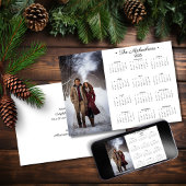 2025 Eenvoudige Fotokalender   Feestdagenkaart