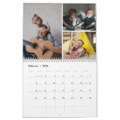 2025 Eenvoudige moderne aangepaste foto's Familie Kalender (Feb 2026)