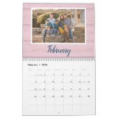2025 Eenvoudige rustieke familie foto Kalender (Feb 2026)