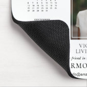 2025 Elegante aangepaste bedrijfskalender Muismat (Hoek)