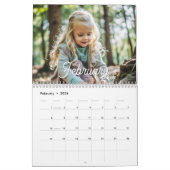 2025 elegante en moderne aangepaste familiefoto kalender (Feb 2026)