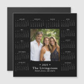 2025 Elegante Familie Fotokalender Magneet (Voorkant / Achterkant)