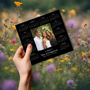 2025 Elegante Familie Fotokalender Magneet