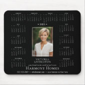 2025 Elegante Foto Bedrijfskalender Muismat BLK (Voorkant)