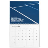 2025 Elk jaar PICKLEBALL Kalender (Feb 2027)
