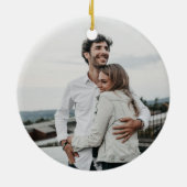 2025 Engaged Ornament | Modern Photo Keepsake (Achterkant)