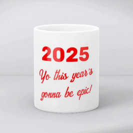 2025 Epic Year Ahead Custom Tweekleurige Koffiemok